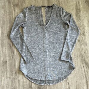 Gray Long Sleeve Women's Top